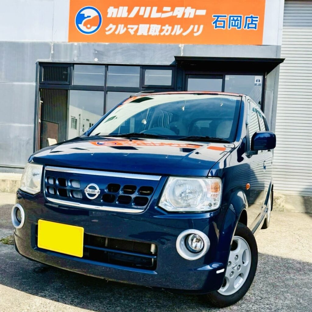 カルノリレンタカー茨城石岡店のレンタカー、Aクラスの日産オッティ